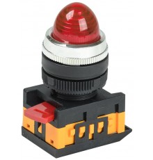 Лампа AL-22 сигнальная d22мм красный неон/240В цилиндр   BLS20-AL-K04  GENERICA