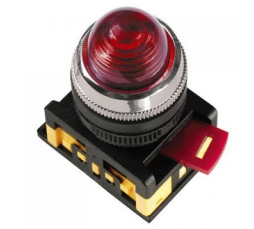 Лампа AL-22 сигнальная d22мм красный неон/240В цилиндр   BLS20-AL-K04  GENERICA