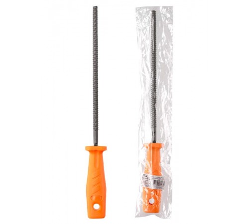 Рашпиль круглый длина 200 мм, пластиковая рукоятка "Рубин"  SQ1026-0231  TDM