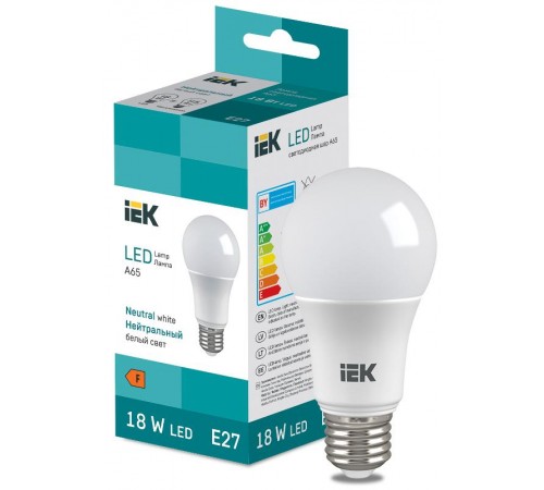 Лампа светодиодная Bulb A65 1850lm 4000K E27  LL-I-A65-18-230-40-E27  IEK