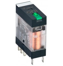 Реле общ. назнач. OGR-1 2C 24В DC с LED и тест. кнопкой ONI  OGR-1-2C-DC24V-L-B  ONI