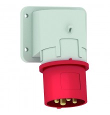 Вилка настенная 32A 4р(3P+PE) 6h 400V IP44 75х90 мм 2663 I 2663-Bals I Bals