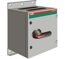 Рубильник в боксе OT200KLCC3TZ до 200А(АС23A) 3-полюсный, 2НО+1НЗ доп.контакт, под фланцы C  1SCA022281R5420  ABB