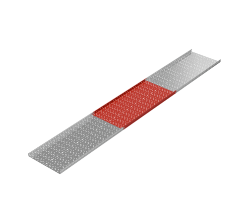Лоток перф. 50х600х1,0 L3000 мм "Стандарт ПЛЮС" INOX304  LPEplus50-600-1.0-3000 INOX304  КМ - профиль