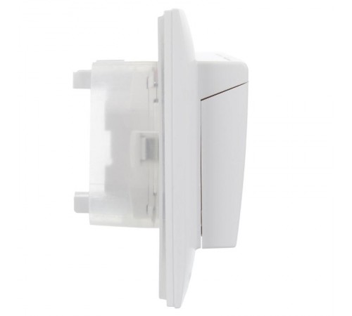 SKANDY Розетка 2-местная с кр. 16А в сб IP44 SK-R12W арктический белый  SK-R26-16-44-K01-F  IEK