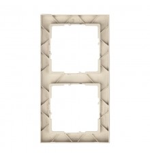 SUNO Рамка декоративная универсальная 2-постовая Цвет "Слоновая кость"  721582  Legrand