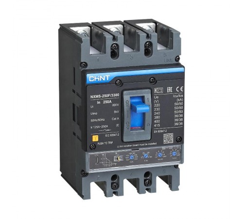 Выключатель автоматический NXMS-250F/3Р 200A 36кА с электронным расцепителем (R)  264754  CHINT