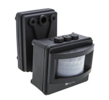 Датчик движения ИК MS-01 черный на прожектор 1200Вт 120гр. до 12м IP44 PROxima  dd-ms-01-b  EKF