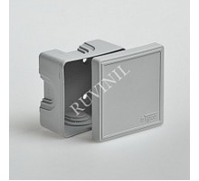 Коробка распределительная для о/п, 70х70х40мм (св.-серая)  65006  Рувинил