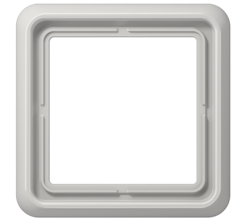 Рамка для вертикальной и горизонтальной установки, 1 пост; дюропласт; светло-серый; CD500  CD581LG  Jung