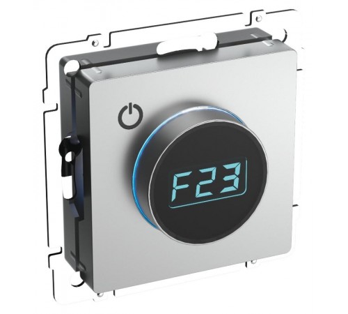 BRITE Термостат электронный с индикацией ТС10-1-БрА алюминий  BR-RT11-K47  IEK