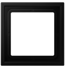 Рамка 1 пост; термопласт; черный матовый  LSZ981BFSWM  Jung