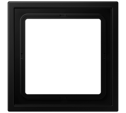 Рамка 1 пост; термопласт; черный матовый  LSZ981BFSWM  Jung