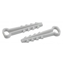 Дюбель-хомут для плоского кабеля 5-8мм белый (100шт.) (50/1500)  Б0050791  ЭРА