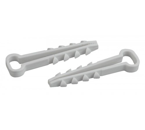 Дюбель-хомут для плоского кабеля 5-8мм белый (100шт.) (50/1500)  Б0050791  ЭРА