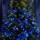 Гирлянда на елку, 200 диодов  мульти, CL53   10 веток* 20 лампочек, 2м + 1м шнур, IP20  32986  FERON