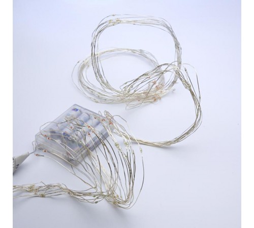 Гирлянда на елку, 200 диодов  мульти, CL53   10 веток* 20 лампочек, 2м + 1м шнур, IP20  32986  FERON