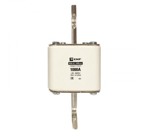 Плавкая вставка ППН-41 1250/1000А габарит 4  fus-41/1250/1000  EKF