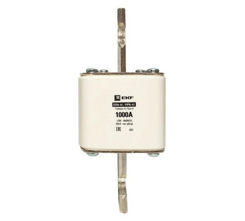 Плавкая вставка ППН-41 1250/1000А габарит 4  fus-41/1250/1000  EKF