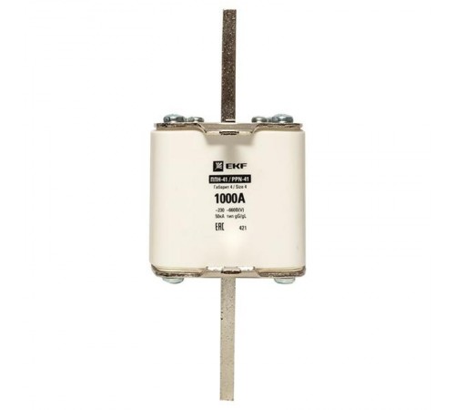 Плавкая вставка ППН-41 1250/1000А габарит 4  fus-41/1250/1000  EKF