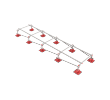 Опорная конструкция для установки оборудования TECHNORAPTOR LIGHTFOOT 1200х5000 тип 2  KM-TR-LTF-SSEI-1200-5000-2  КМ - профиль