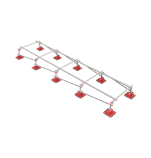 Опорная конструкция для установки оборудования TECHNORAPTOR LIGHTFOOT 1200х5000 тип 2  KM-TR-LTF-SSEI-1200-5000-2  КМ - профиль