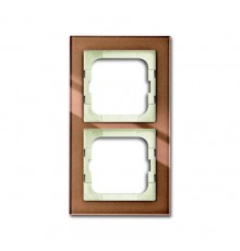 Рамка 2-постовая 1722-283, серия axcent, цвет бронзовое стекло  1754-0-4544   2CKA001754A4544  ABB