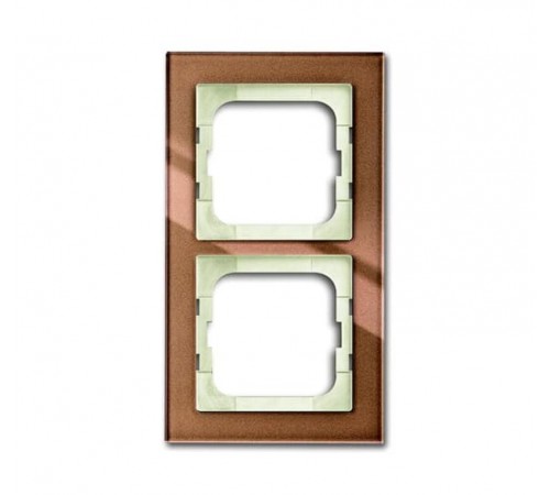 Рамка 2-постовая 1722-283, серия axcent, цвет бронзовое стекло  1754-0-4544   2CKA001754A4544  ABB