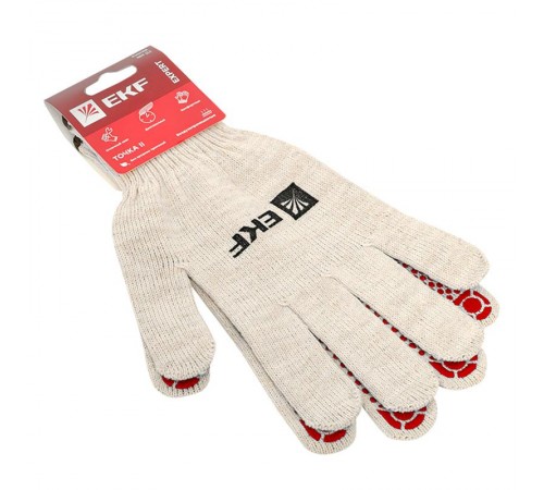 Перчатки рабочие ТОЧКА II с ПВХ-покрытием (10 класс, 10 разм) Expert  pe13ct-10-pro  EKF