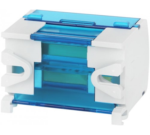 Аксессуары для клемм NO-224-13 ЭРА Шины на DIN-рейку в корпусе (кросс-модуль) ШНК 2х7 L+PEN  Б0043931  ЭРА