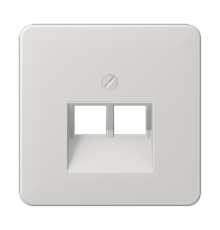 Крышка для сдвоенной телефонной и компьютерной розетки UAE; светло-серая  CD569-2UALG  Jung