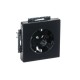 Розетка SCHUKO 16А 250В, серия solo/future, цвет антрацит  2011-0-6215   2CKA002011A6215  ABB