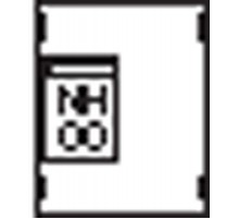 Пластрон для 1 NH00 1ряд/2 рейки  AG71  ABB