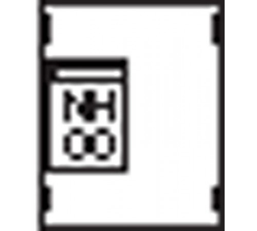 Пластрон для 1 NH00 1ряд/2 рейки  AG71  ABB