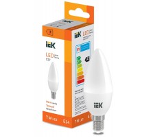 Лампа светодиодная Candle C37 600lm 3000K E14  LL-I-C37-7-230-30-E14  IEK