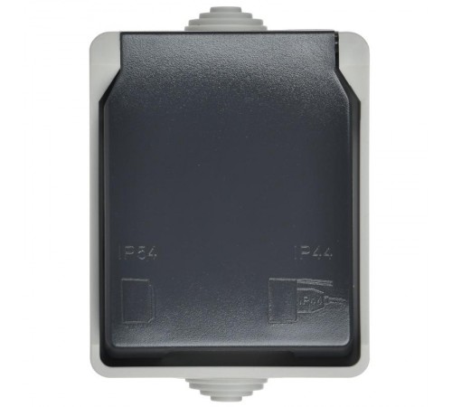 Форс Розетка 1-местная О/У с/з РСб20-3-ФСр IP54  ERS12-K03-16-54-DC  IEK