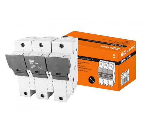 Держатель плавких вставок ДПВ 22х58 3П   SQ0216-0009  TDM