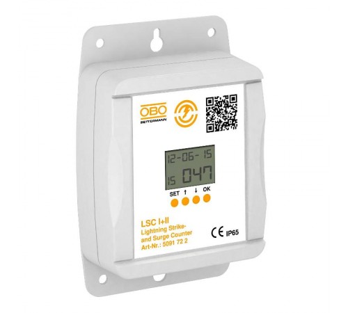 Счетчик импульсов молний (с индикацией даты и времени) (LSC I+II)  5091722  OBO Bettermann