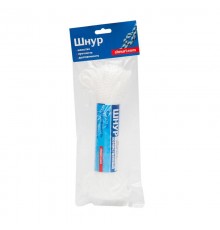 Шнур вязанно-плетенный ПП 3 мм хозяйств., белый, 20 м  139926  Tech-KREP