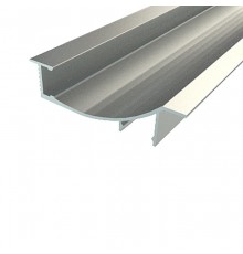 Профиль алюминиевый для светодиодной ленты встраиваемый 1670-2, 2 метра  146-242  REXANT