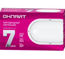 Светильник светодиодный пылевлагозащищенный для ЖКХ OBL-O1-7-4K-WH-IP65  71687  ОНЛАЙТ