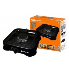 Плитка газовая одноконфорочная, ГП-1, чёрная,  SQ2515-0004  TDM