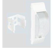 Simon Connect Комплект плата с прозр.крышкой+DIN-адаптер для уст.автоматики, 3хК45, алюминий  KF03-8  Simon