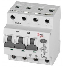 АВДТ 4,5кА  PRO D32E4C20АC30P АД-32 электронное 3P+N C20 30мА тип АC защита 230В   Б0057814  ЭРА