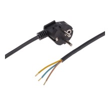 Шнур электрический с вилкой ПВС 3х0,75 мм2 3м (черный)  11-1311  REXANT