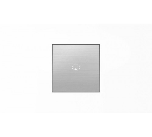 Накладка для механизма карточного выключателя с линзой подсветки и маркировкой, серия SKY, цвет нержавеющая сталь2CLA851400A1401 ABB