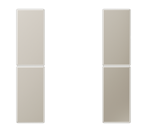 комплект накладок 2гр сталь  ES2502TSA  Jung