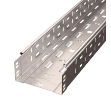 Лоток перфорированный Стандарт INOX (AISI 409) 150х80х3000 (0,7 мм) (6 м/уп)  PR16.2415  Промрукав