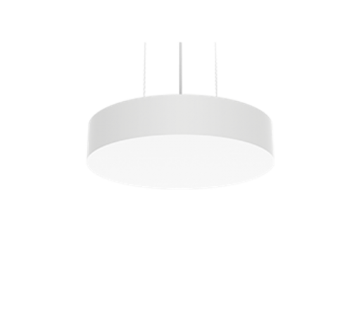 Светодиодный светильник Deleo подвесной 40 Вт 4000 К 400x80 мм с рассеивателем опалDALI RAL9003 белый матовый  V1-R0-00201-30D01-2004040  VARTON