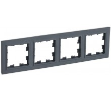 BRITE Рамка 4-ая РУ-4-БрГ графит   BR-M42-K53  IEK